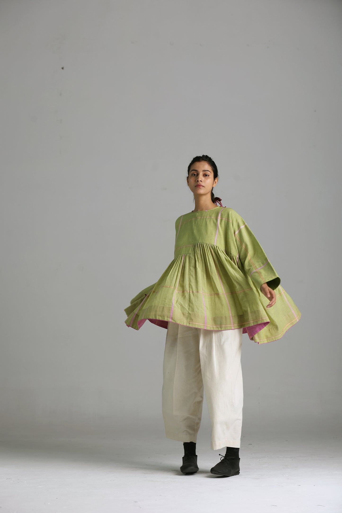 Rumal checks Top(Green)
