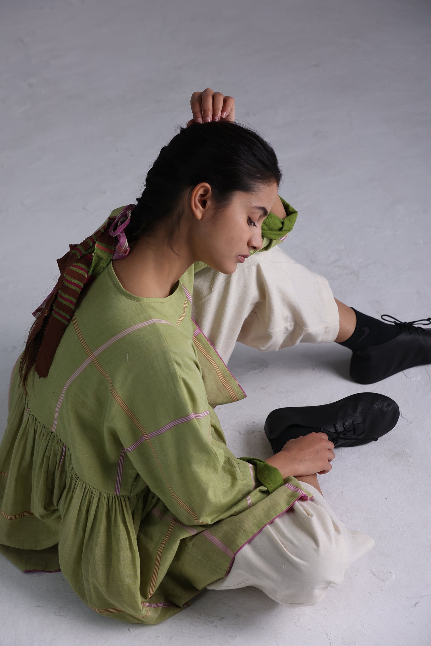 Rumal checks Top(Green)
