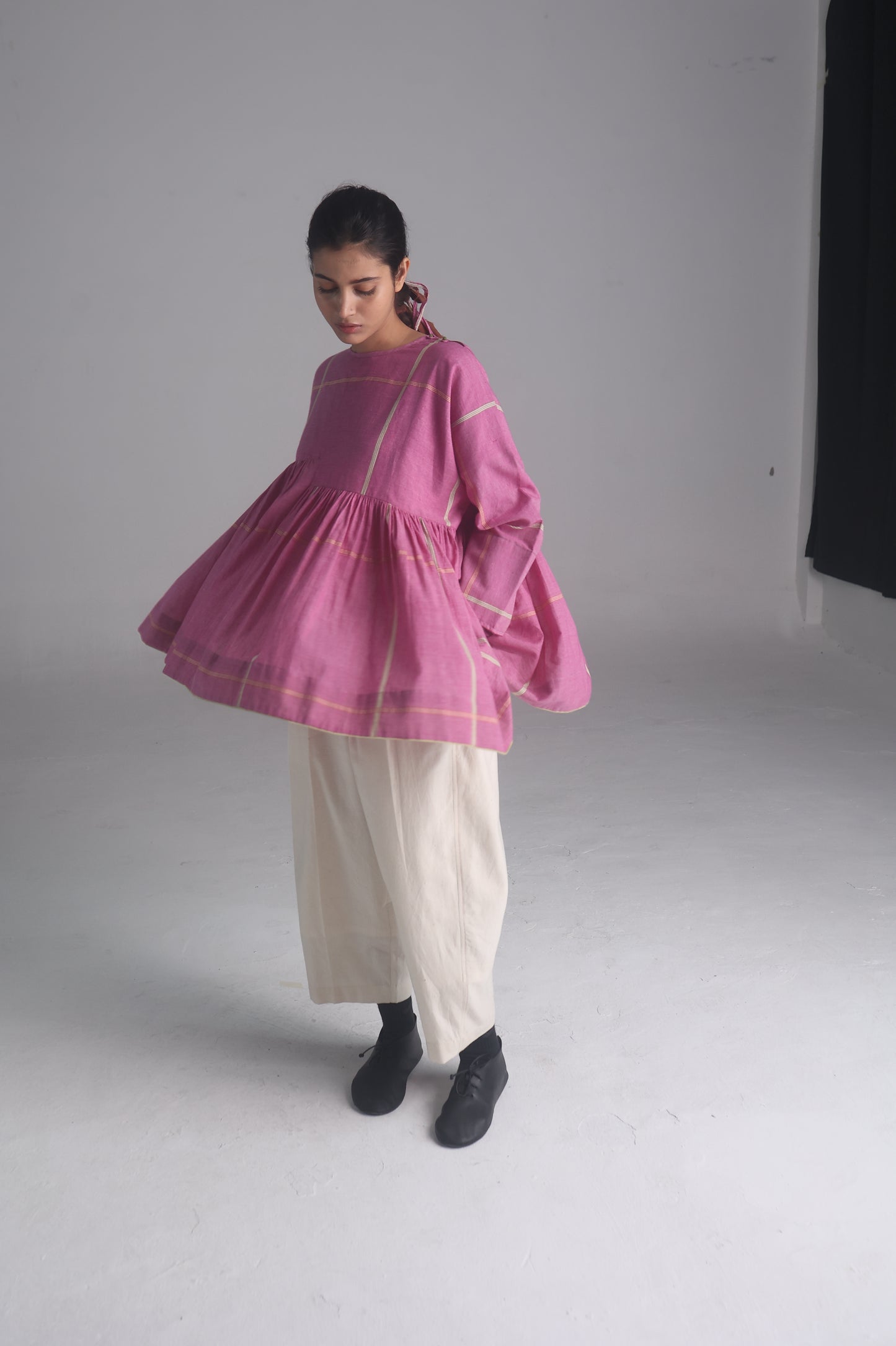Rumal checks Top (Pink)