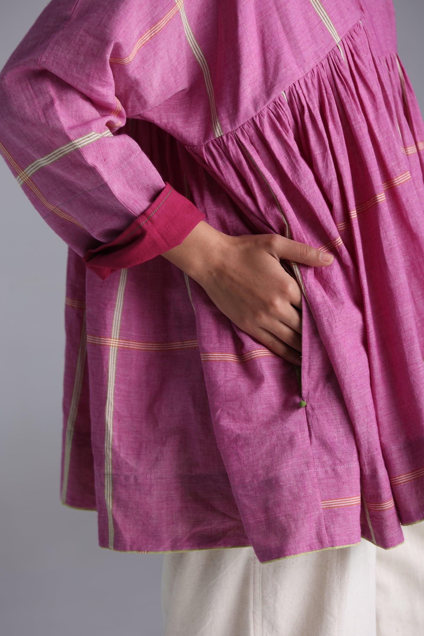Rumal checks Top (Pink)
