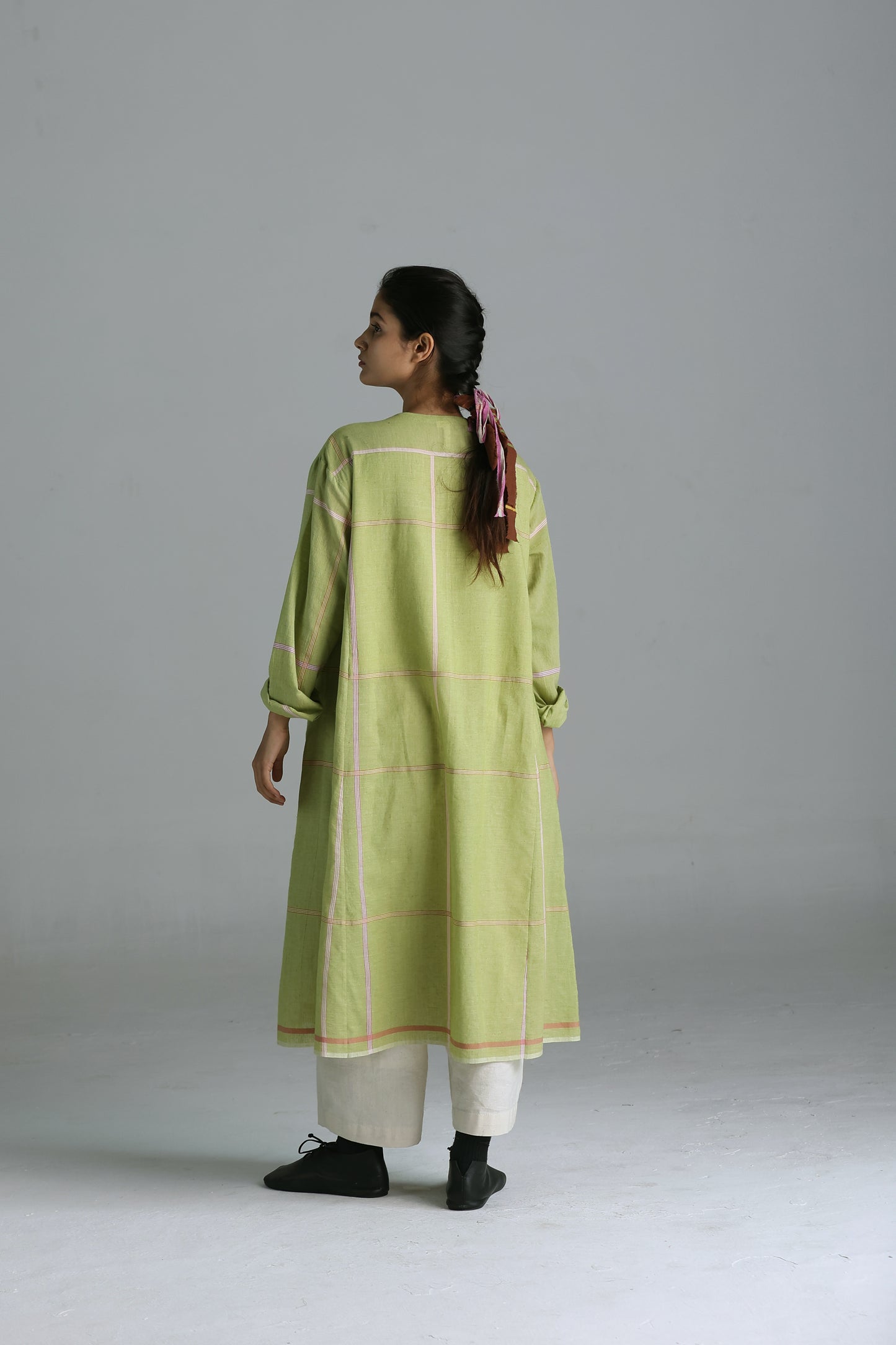 Rumal checks Kurta (Green)