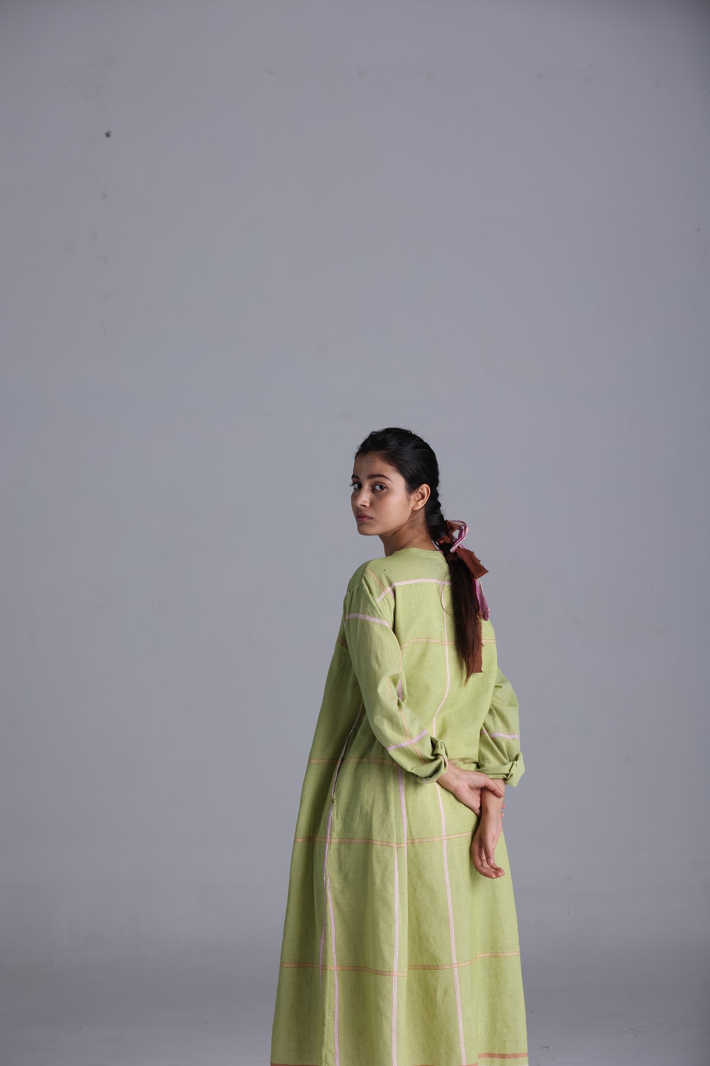 Rumal checks Kurta (Green)