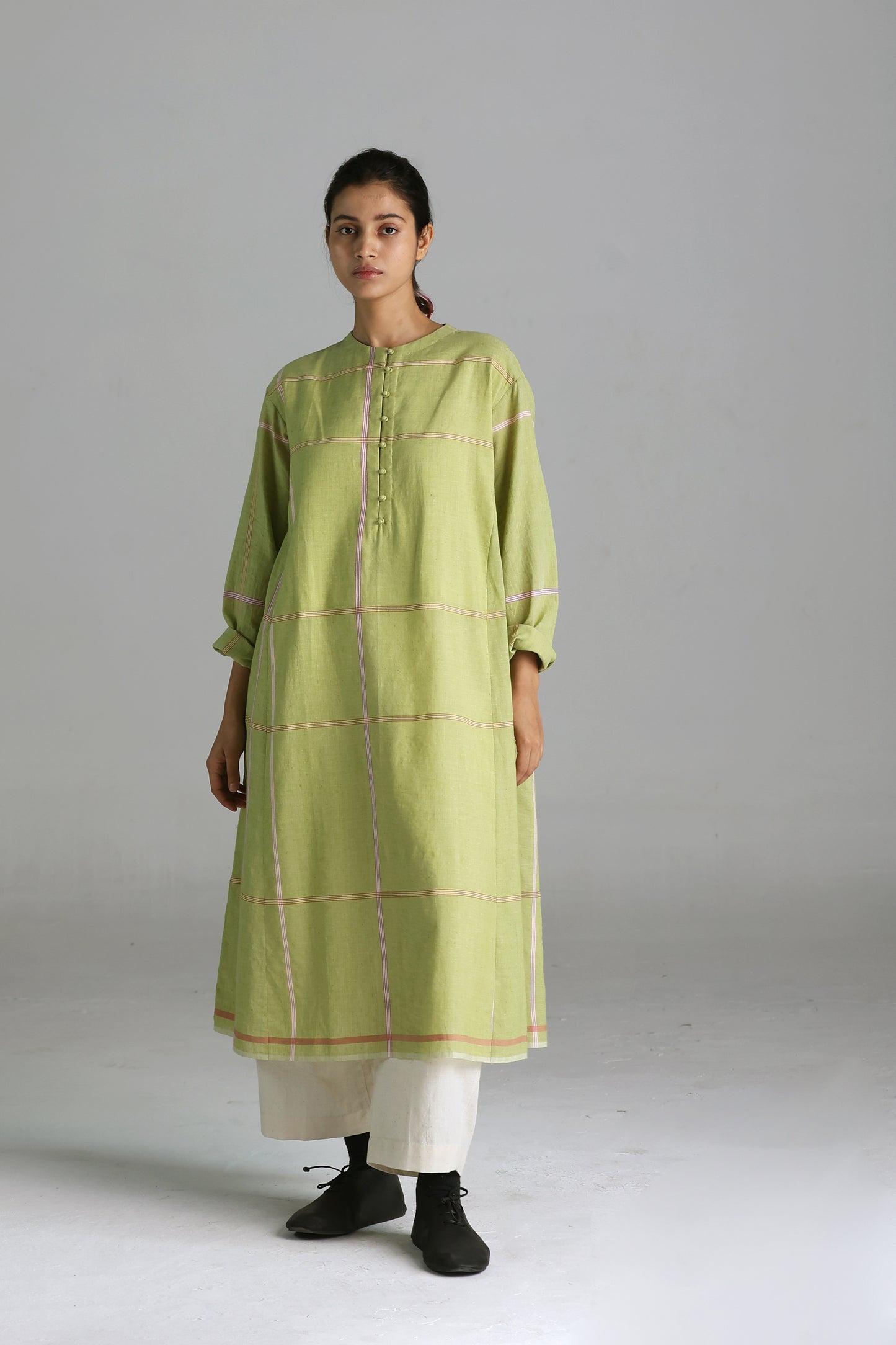 Rumal checks Kurta (Green)
