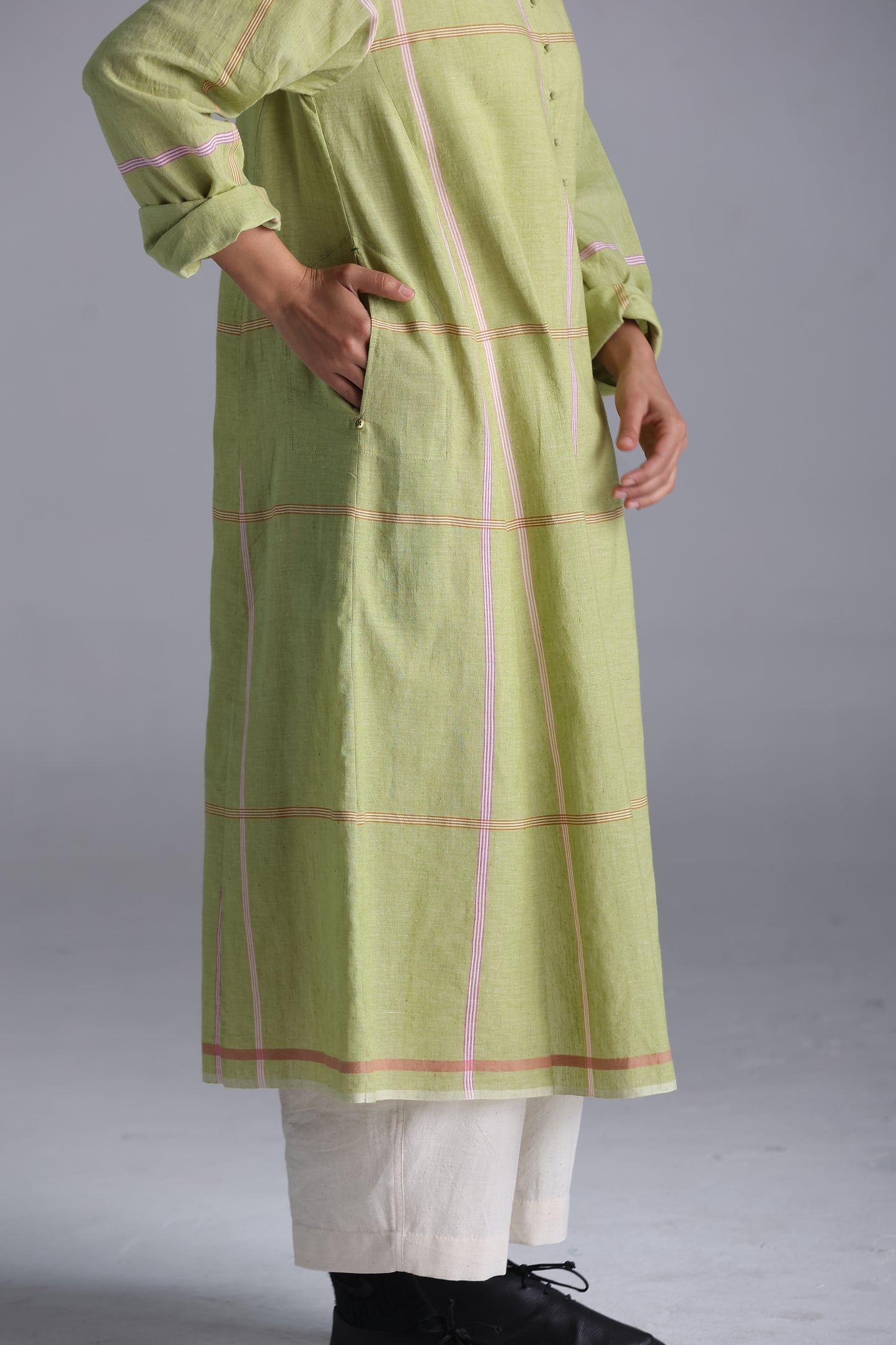 Rumal checks Kurta (Green)