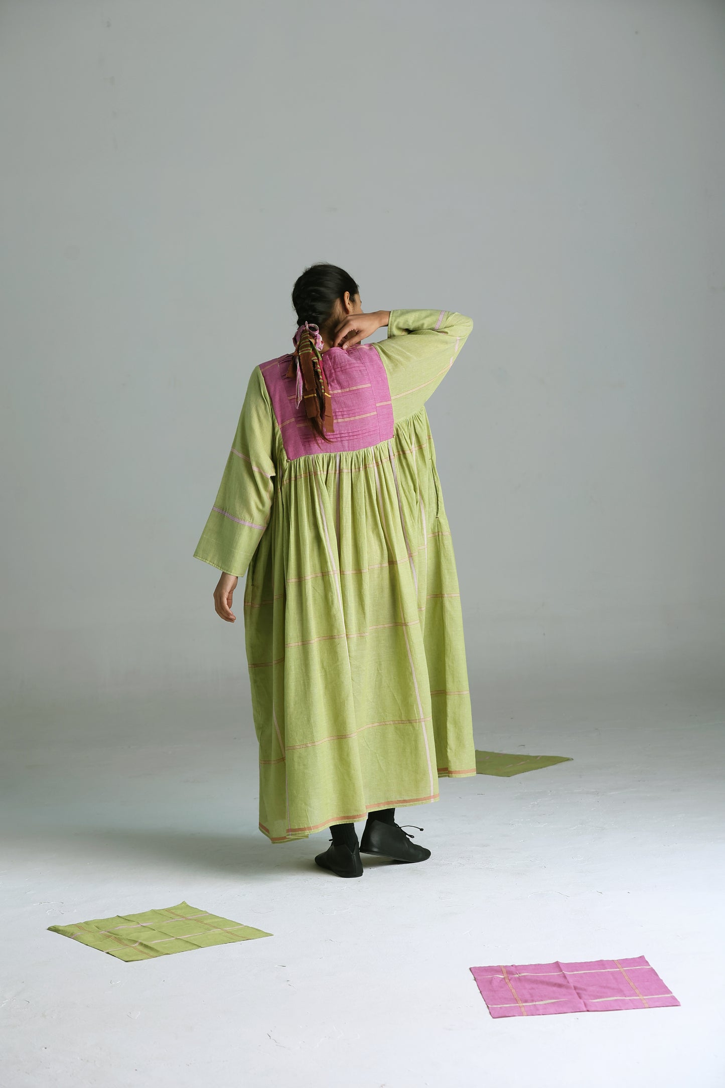 Rumal checks Tall Dress