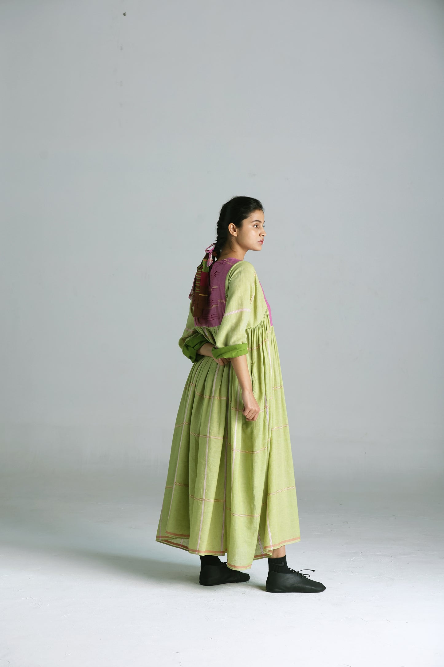 Rumal checks Tall Dress