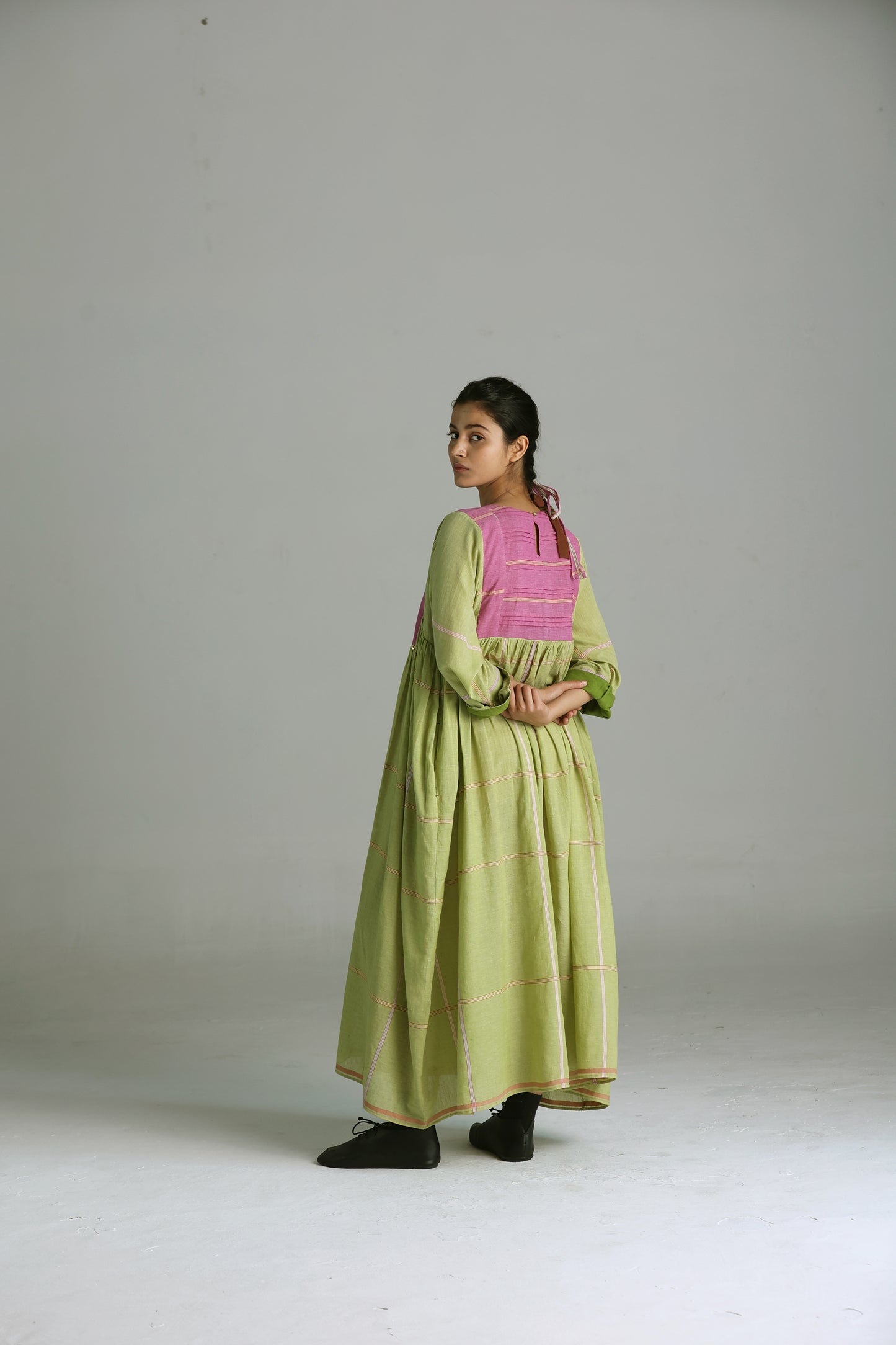 Rumal checks Tall Dress
