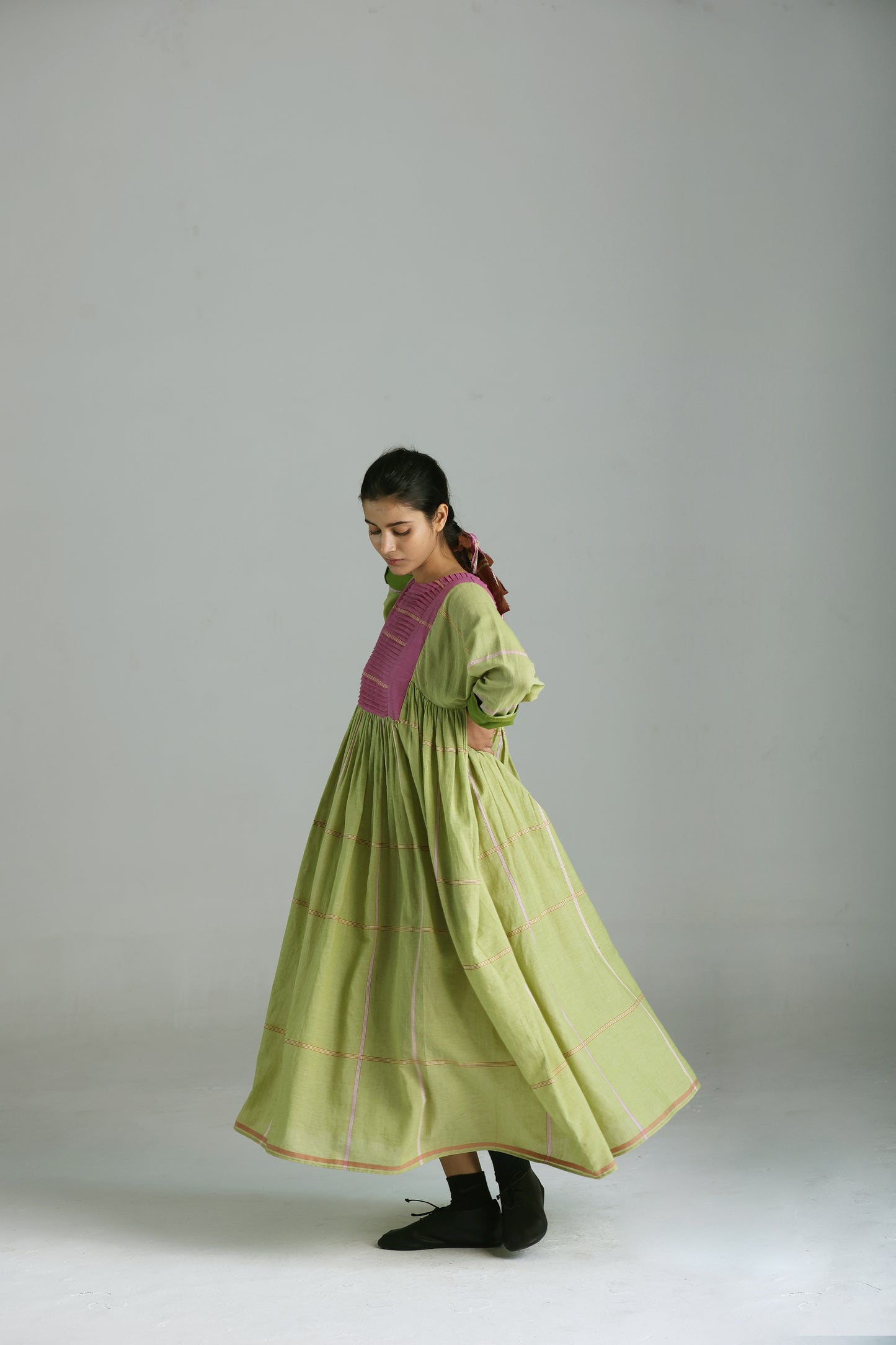 Rumal checks Tall Dress