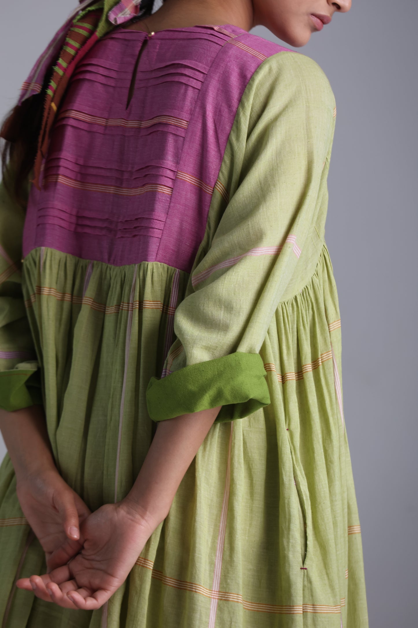 Rumal checks Tall Dress