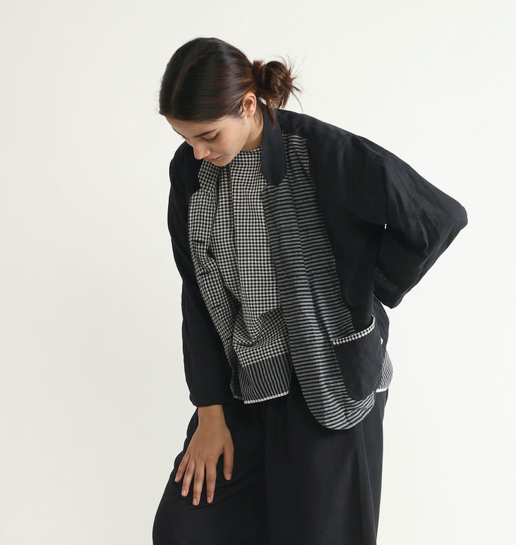 Ghingham Button-up Blazer