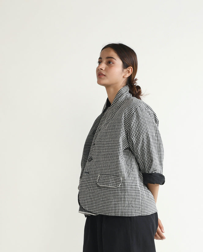 Ghingham Button-up Blazer