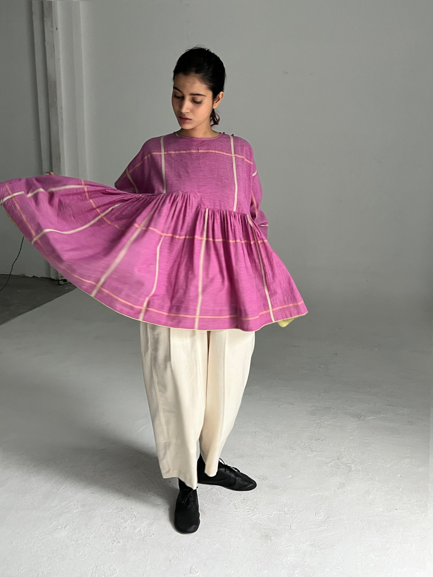 Rumal checks Top (Pink)