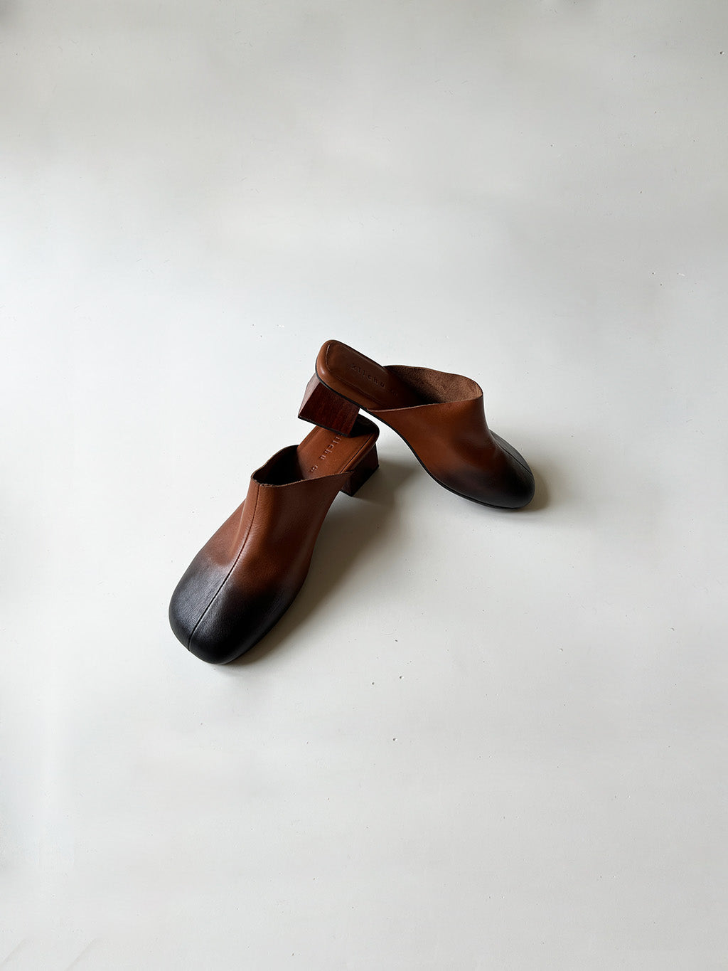 MULE WOMEN HEEL - TWO TONE