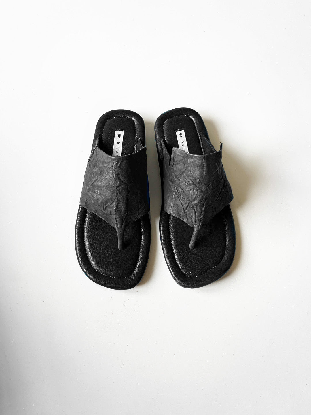 SCULPT stack Flats - BLUE, BLACK