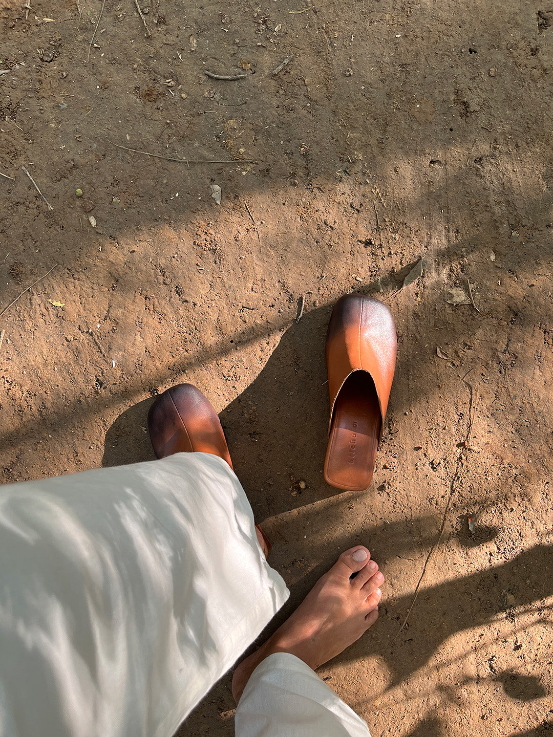 MULE WOMEN HEEL - TWO TONE