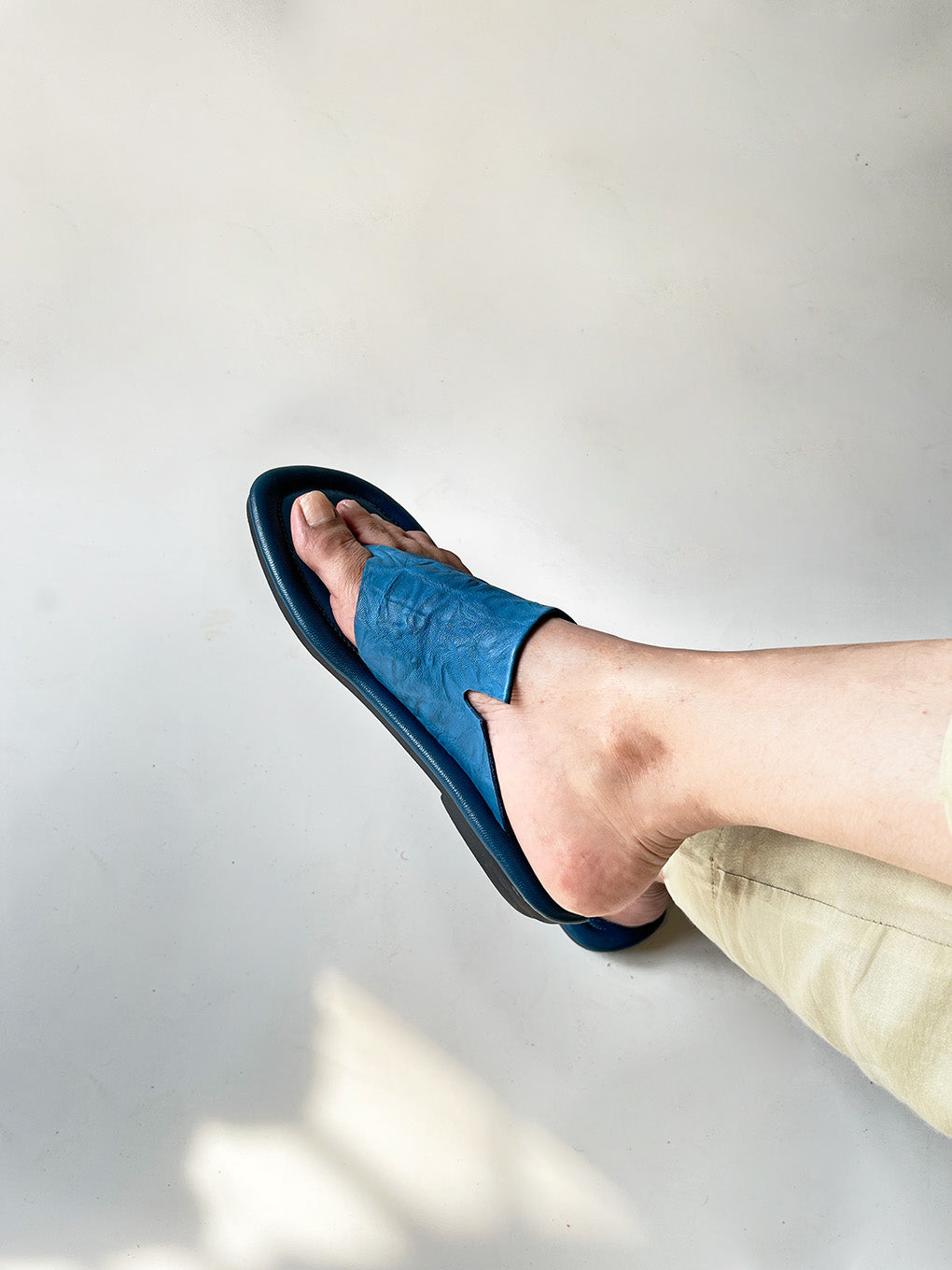 SCULPT stack Flats - BLUE, BLACK