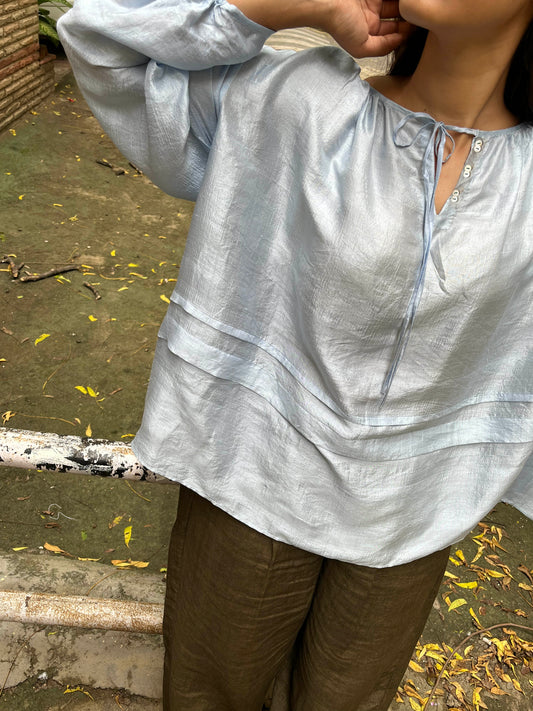 Clover Mulberry Silk Top