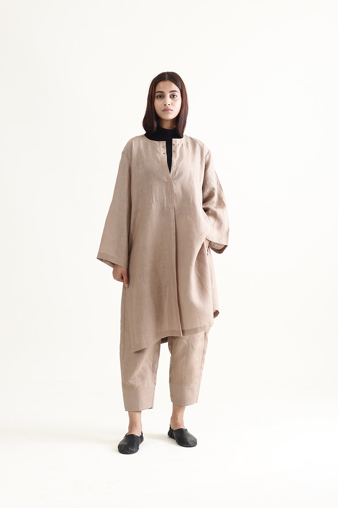Linen Rozana Kurta