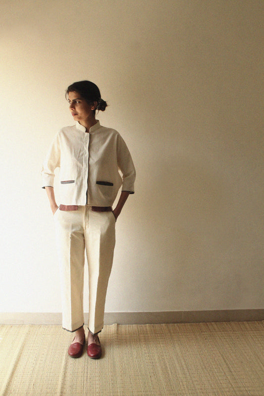 Covered Placket Box Fit Shirt with Oversize pockets