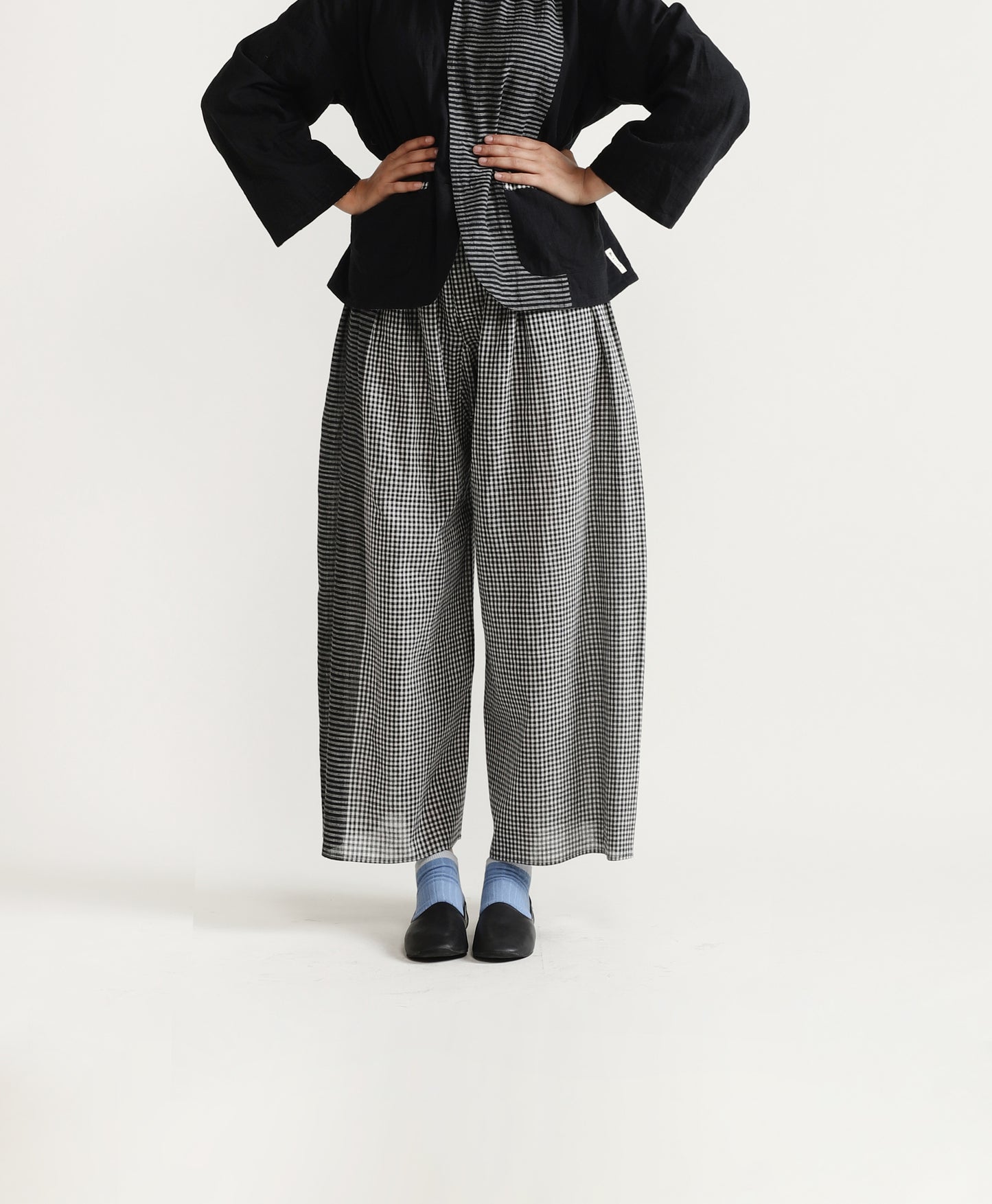 Gingham Travel Pants