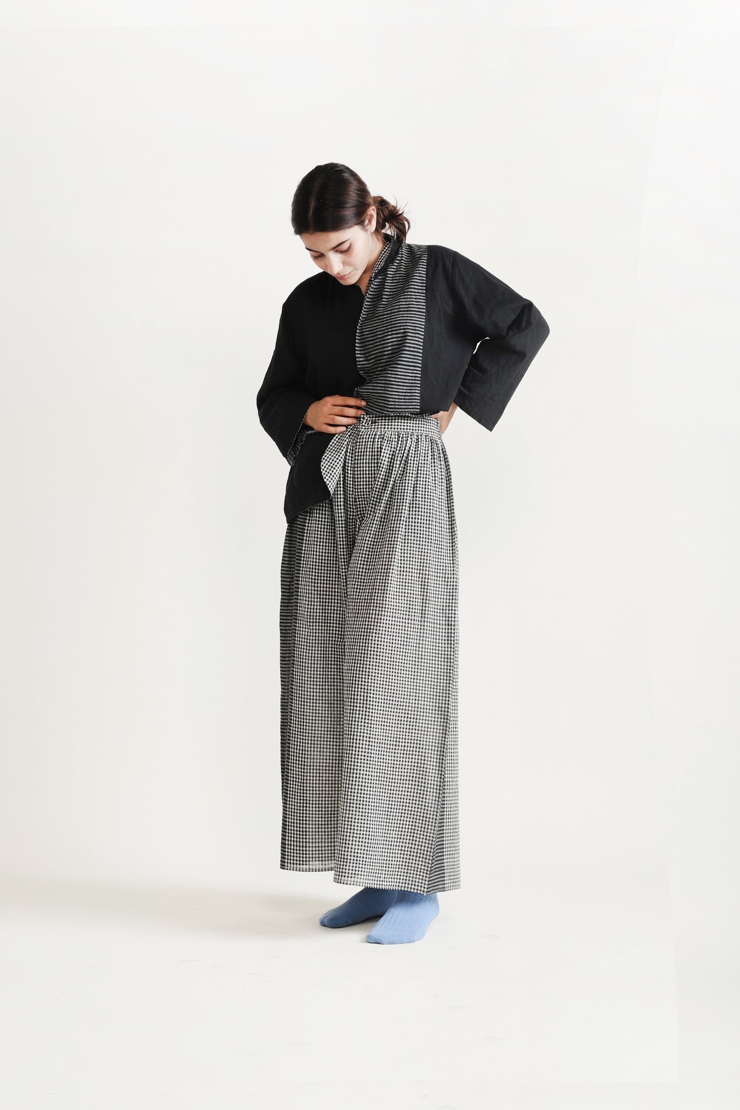 Gingham Travel Pants