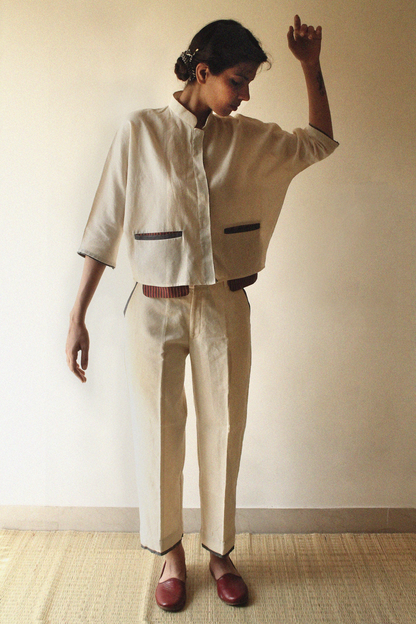 Covered Placket Box Fit Shirt with Oversize pockets