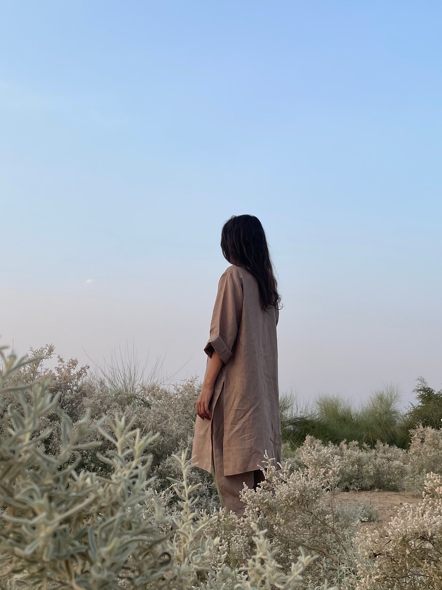 Linen Rozana Kurta