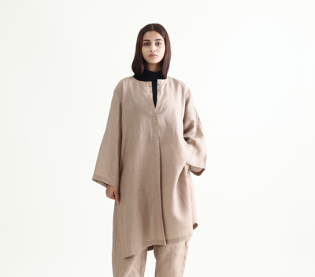 Linen Rozana Kurta