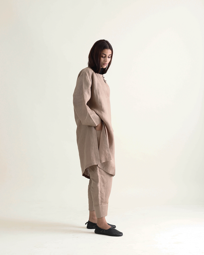 Linen Rozana Kurta