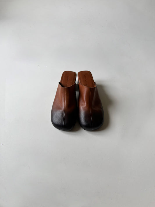 MULE WOMEN HEEL - TWO TONE