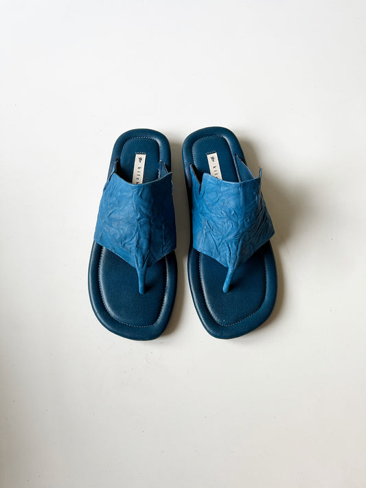 SCULPT stack Flats - BLUE, BLACK