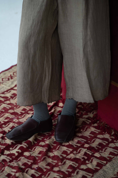 LINEN SCALLOP PANTS