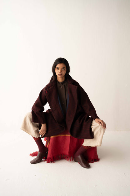 GARNET WOOL JACKET