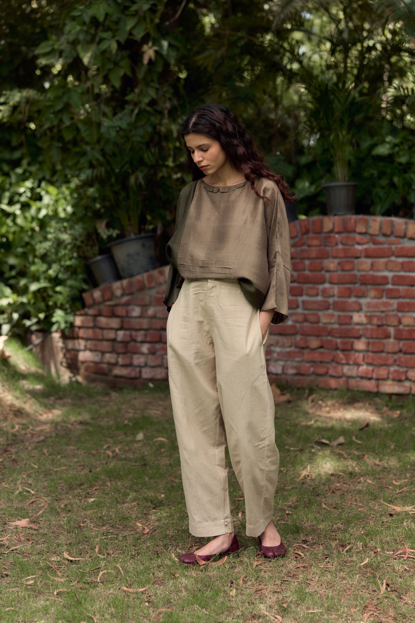 Summer Pants in wheat