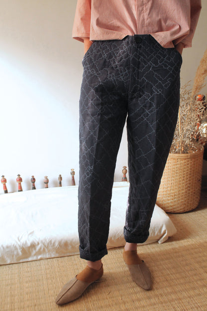 Midnight Quilted Pants