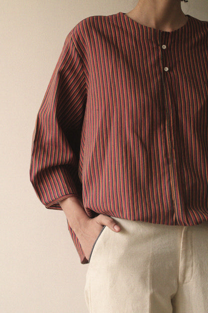 Loose Fit Buttoned Shirt with Sleeve Detail